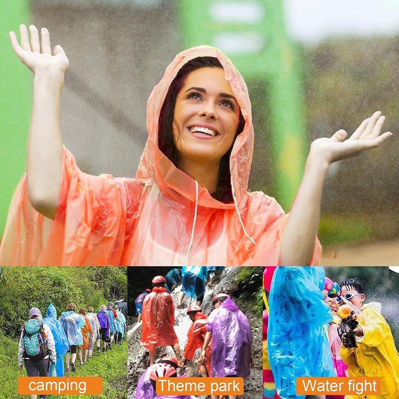 Colorful Mini Portable Raincoa - огляд і ціна Emergency Poncho Rain