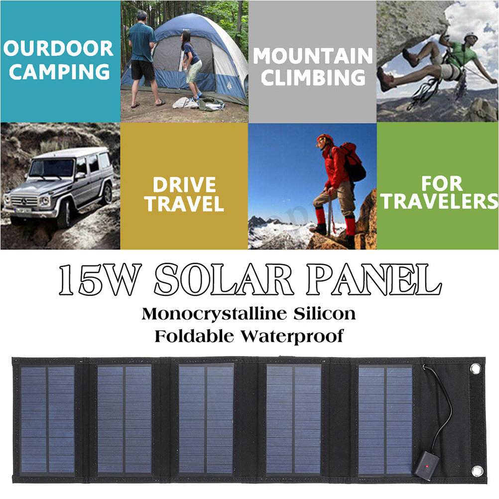 1Set 15W 6V Portable Solar Pan - огляд і ціна Solar Emergency Charger